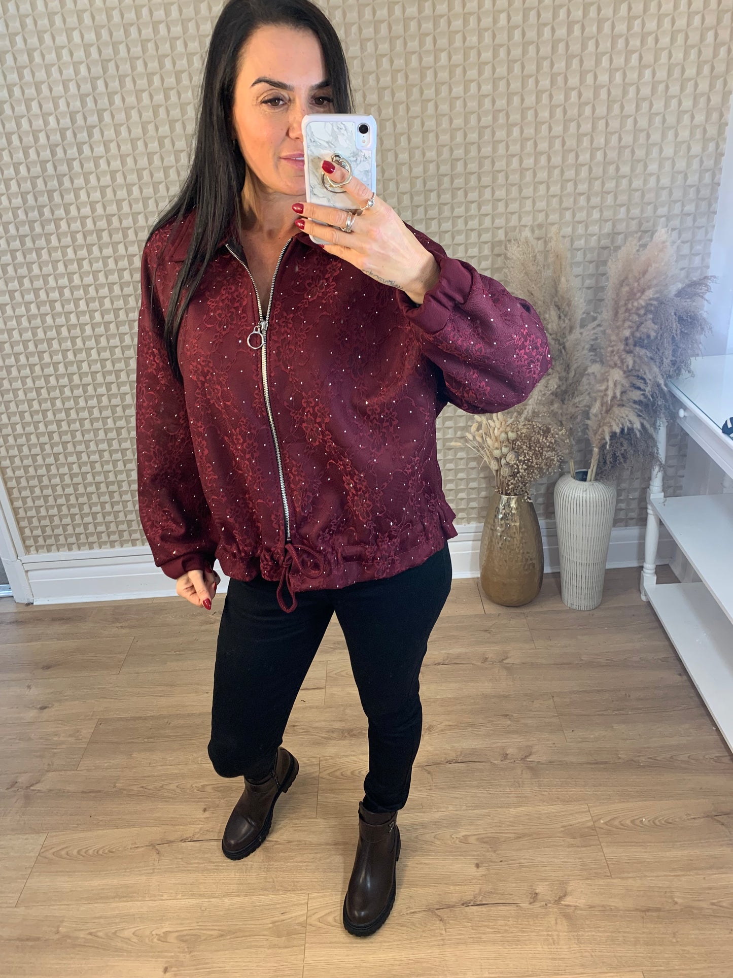 Paris Sparkle Bomber Jacket