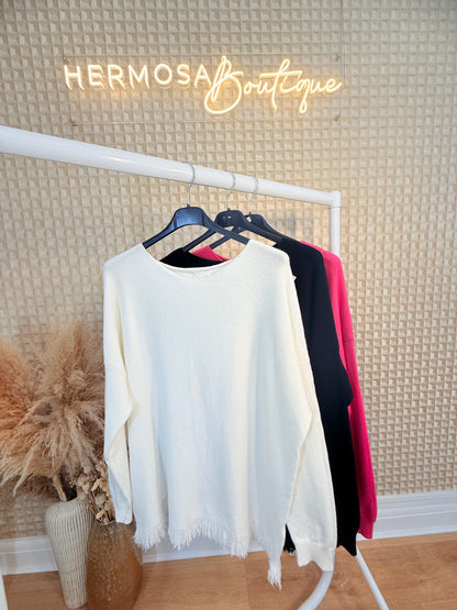 Fringe Edged Jumper