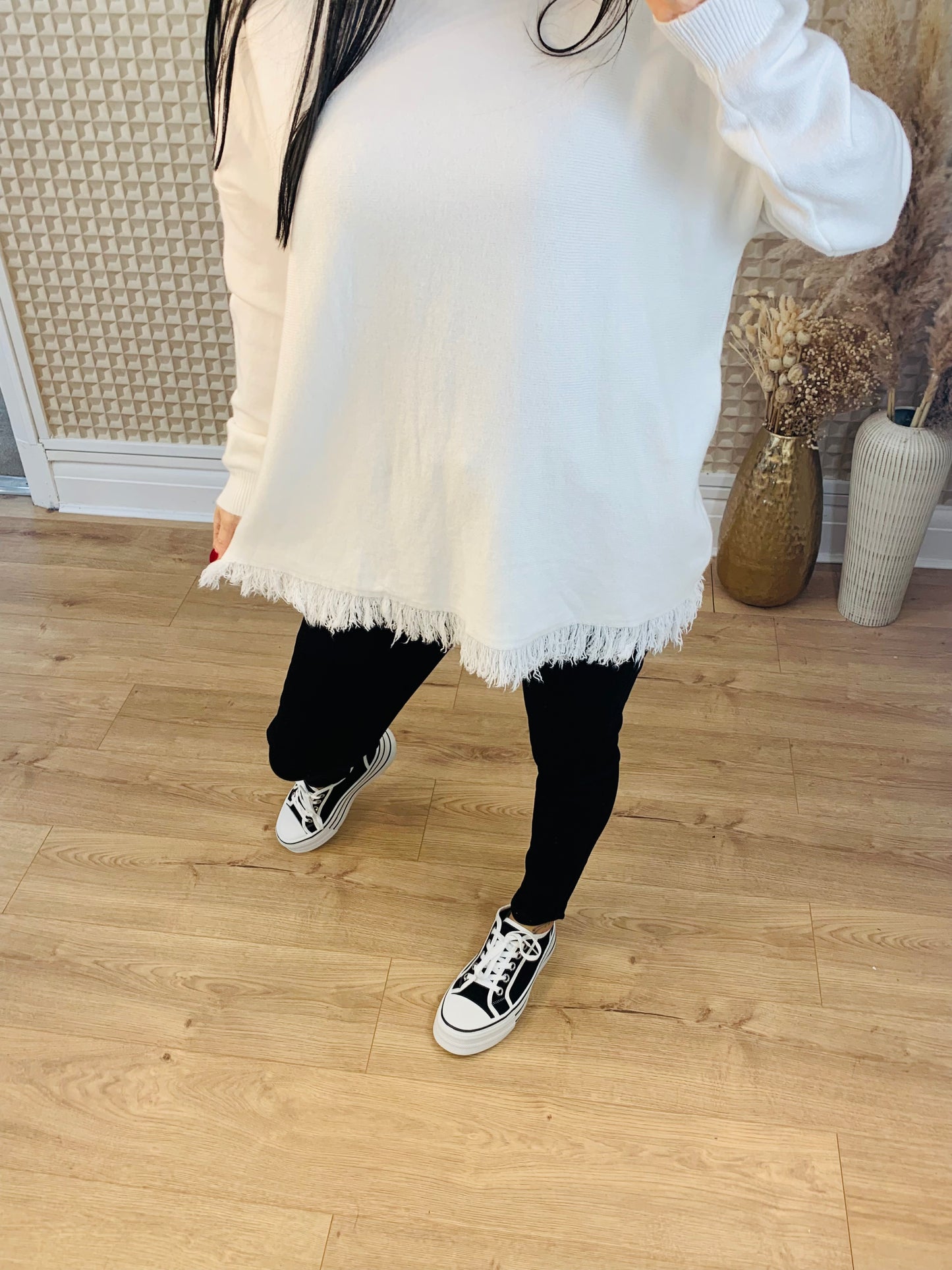 Fringe Edged Jumper
