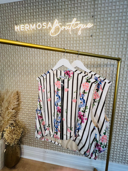 Diverse stripe waistcoat