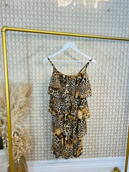 Leopard Ra Ra Dress