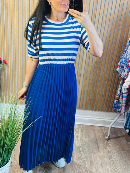 Nautical Pleat Dress