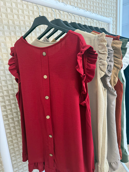 Curve Button Back Top