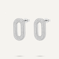 Oval Silver Earrings