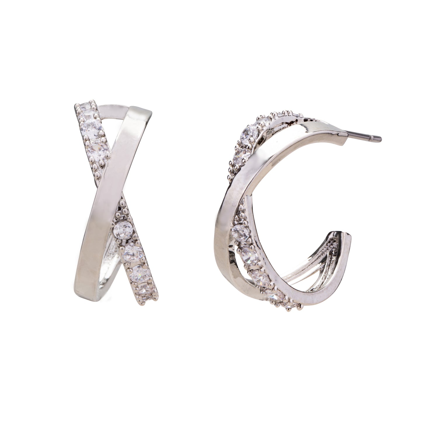 Kimberley Silver Hoop Earrings
