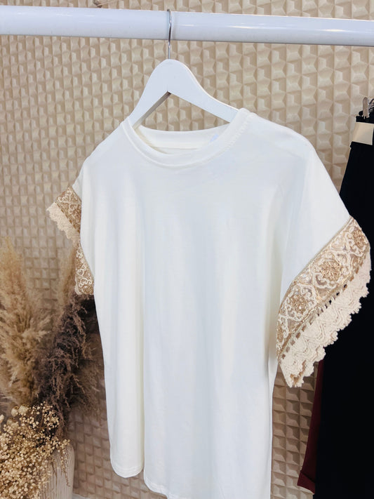 White & Gold Top