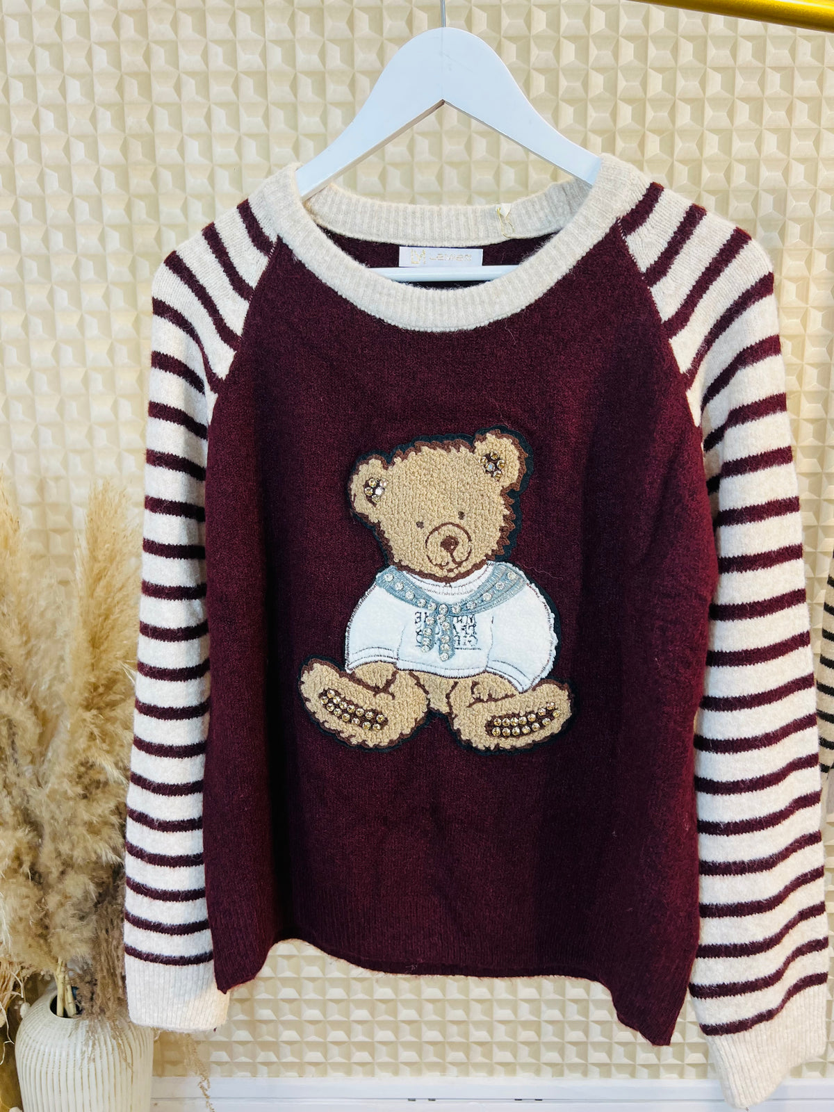 Teddy Stripe Jumper