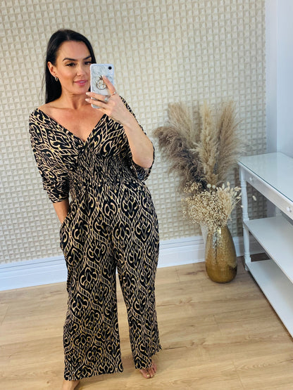 V Neck Jumpsuit
