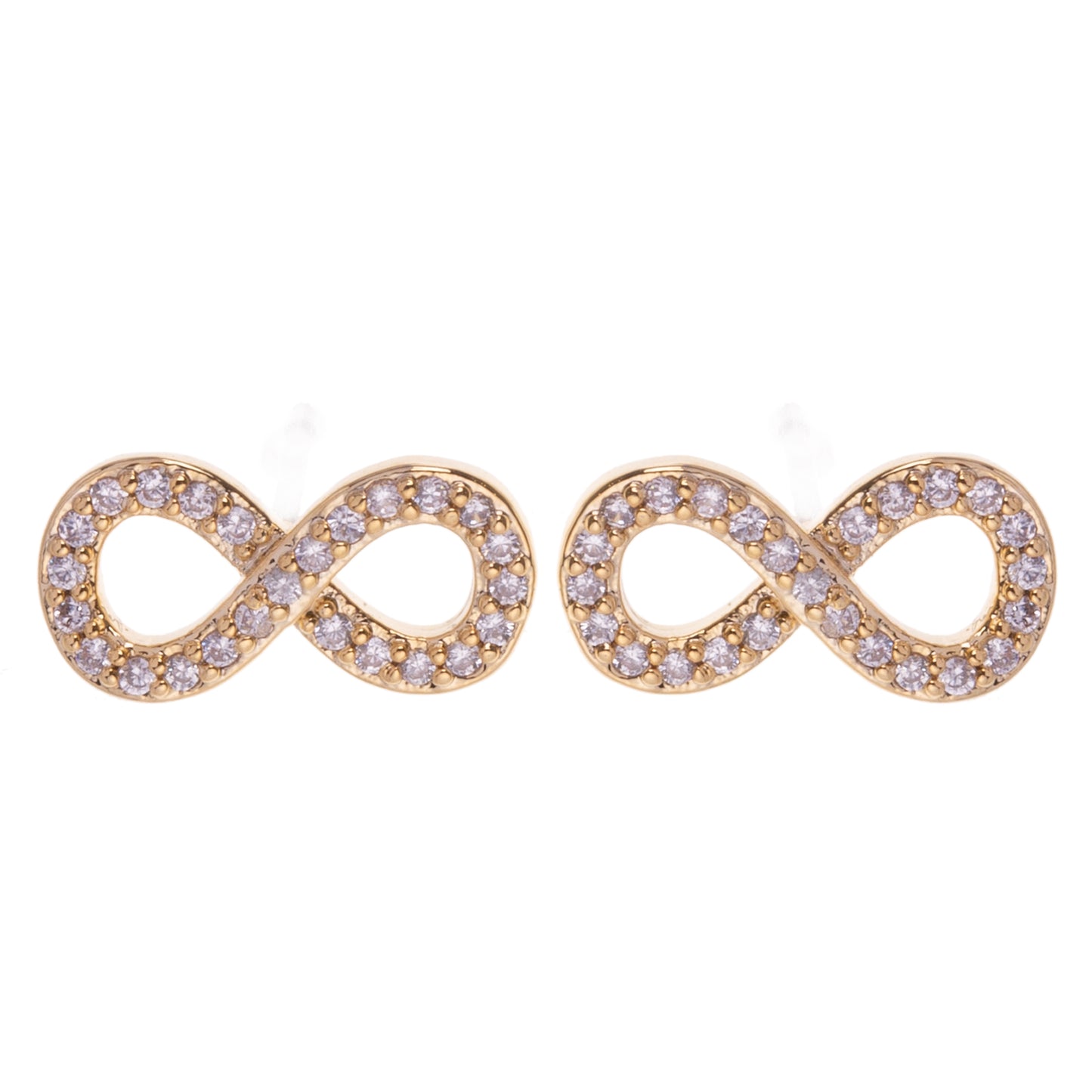 Gold Infinity Earrings