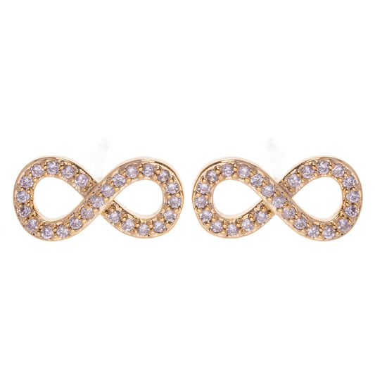 Gold Infinity Earrings