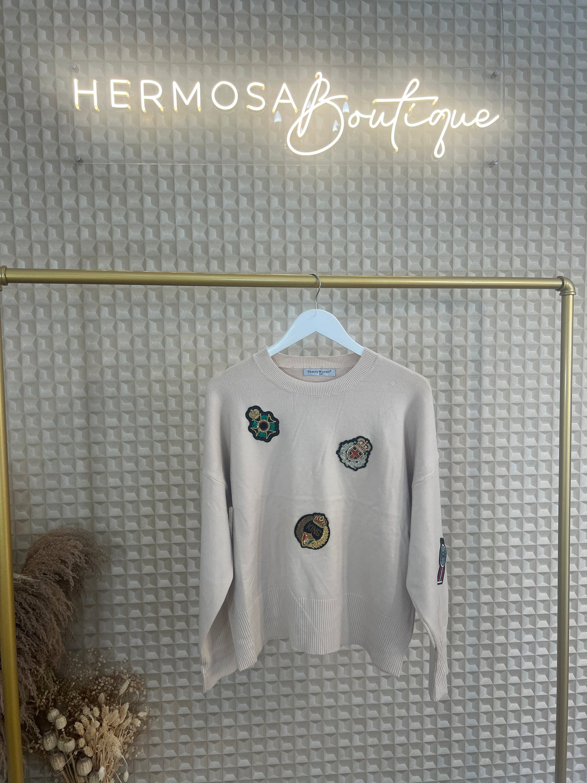 Beige Beauty Women Jumper