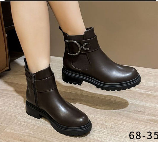 Brown D Boots
