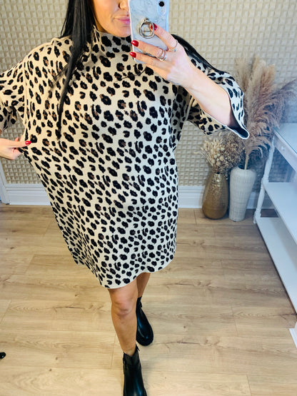 Leopard Knit Dress