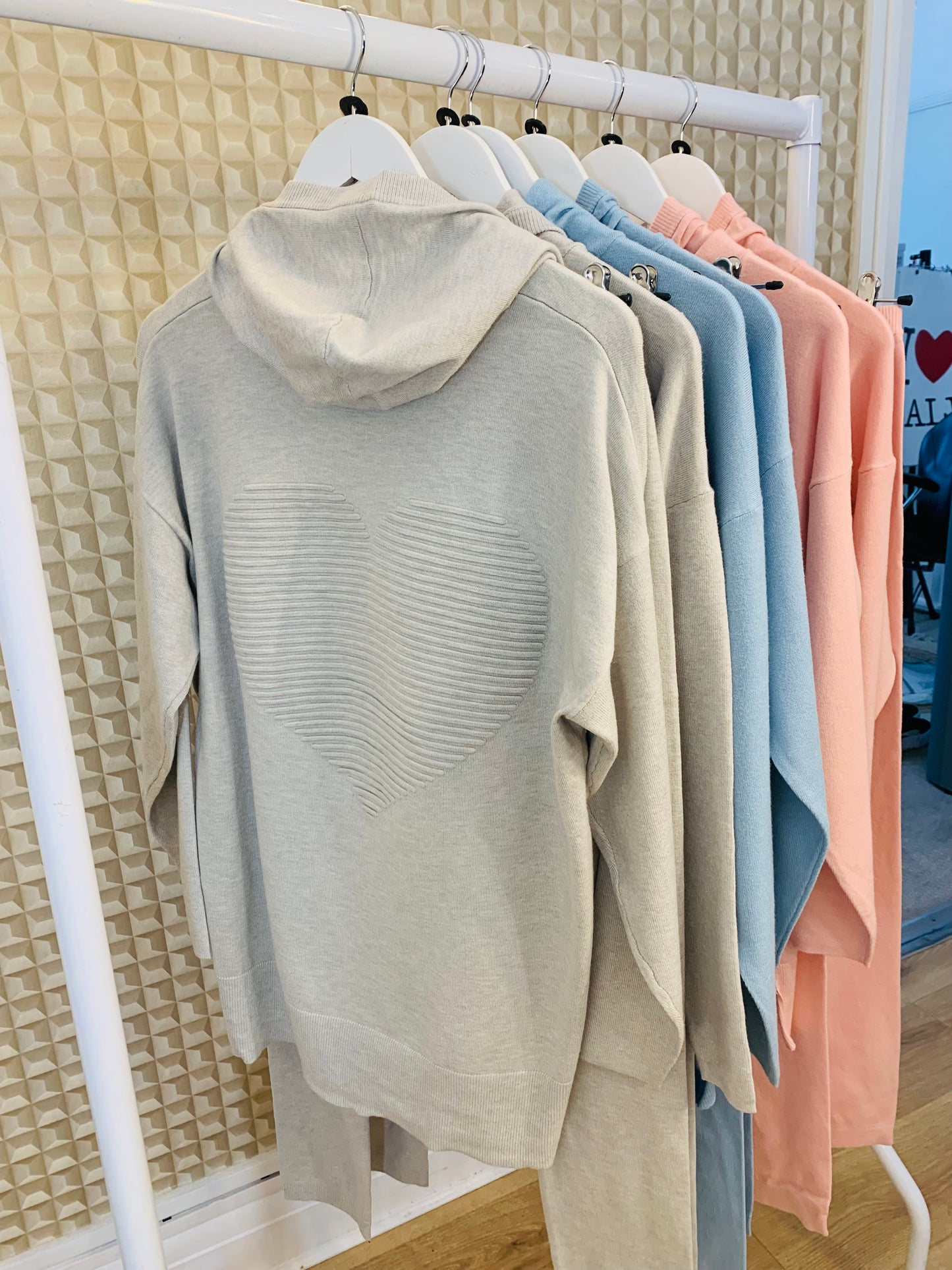 Grey Heart Lounge Set