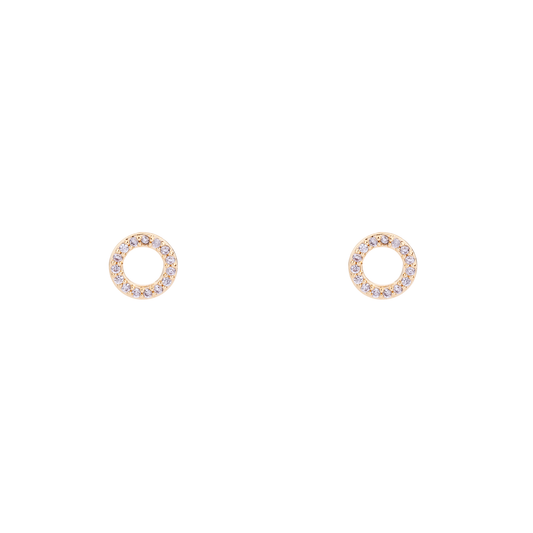 Circle Of Life Gold Diamond Earrings
