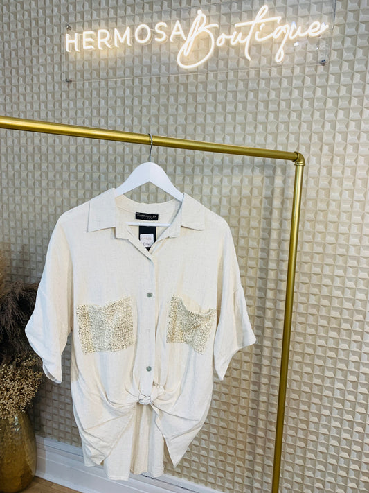 Cream Pocket Shirt