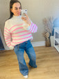 Pink Stripe Jumper