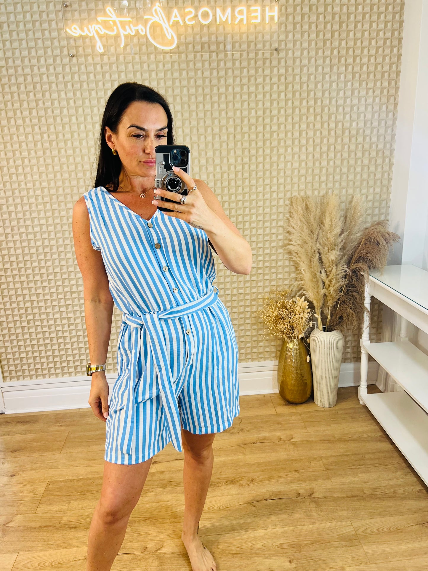 Stripey Playsuit M/L