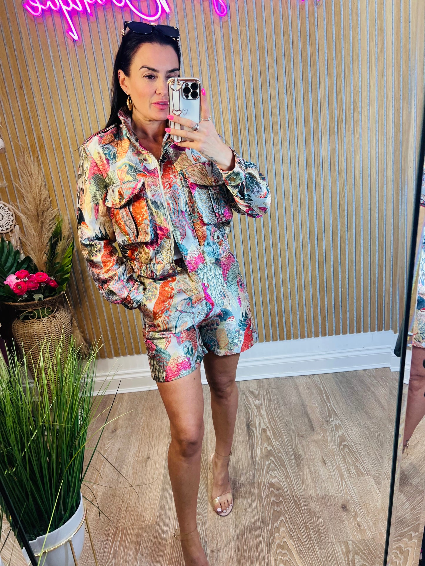 Twit Twoo Bomber Jacket Pink