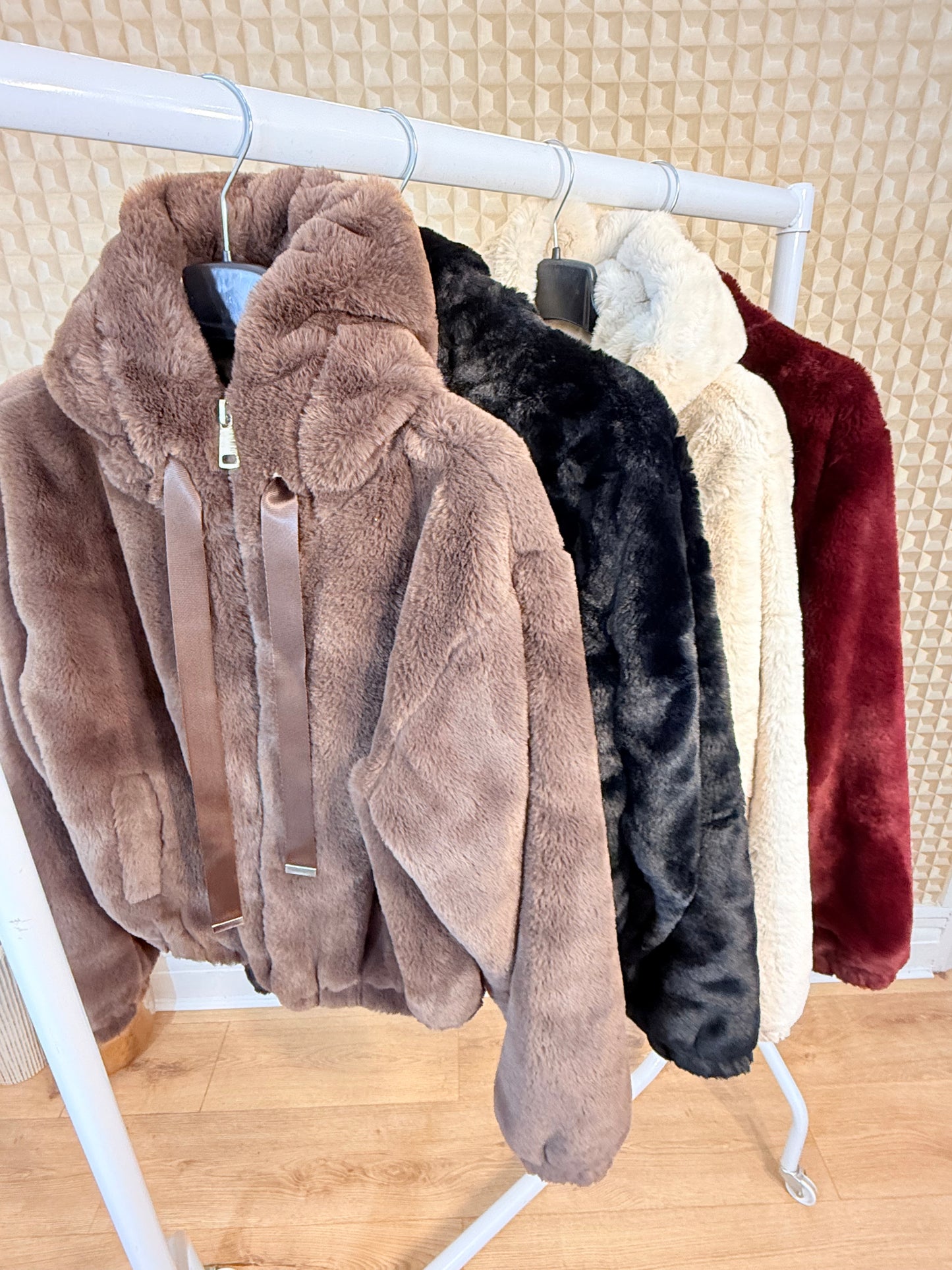 Hooded Fur Coat