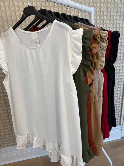 Curve Button Back Top