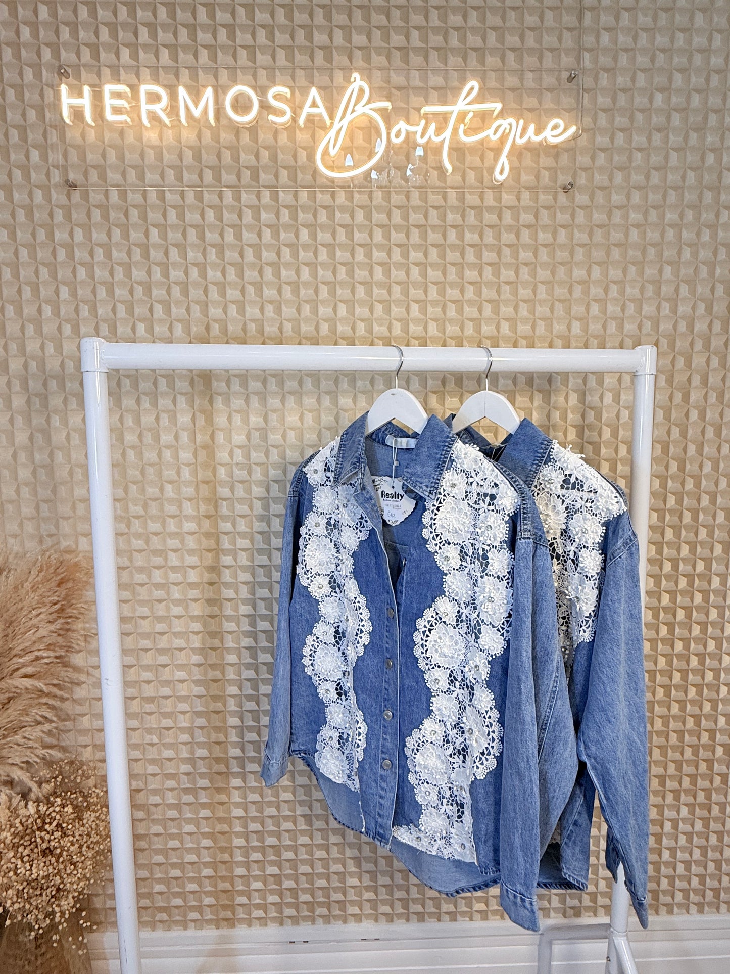 Realty Lace Denim Shirt
