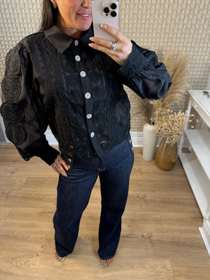 Paisley & Pearls Blouse