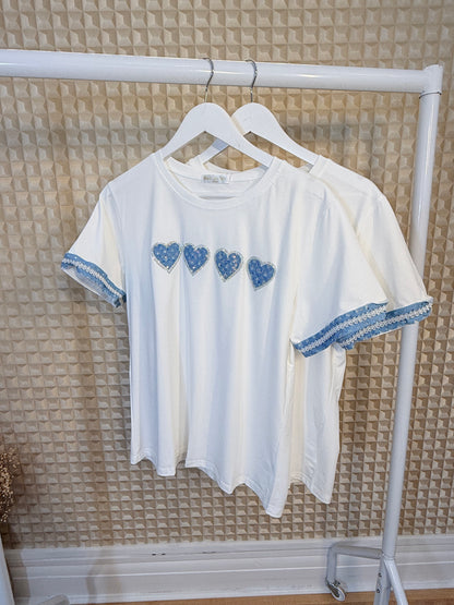 Denim Heart Tee