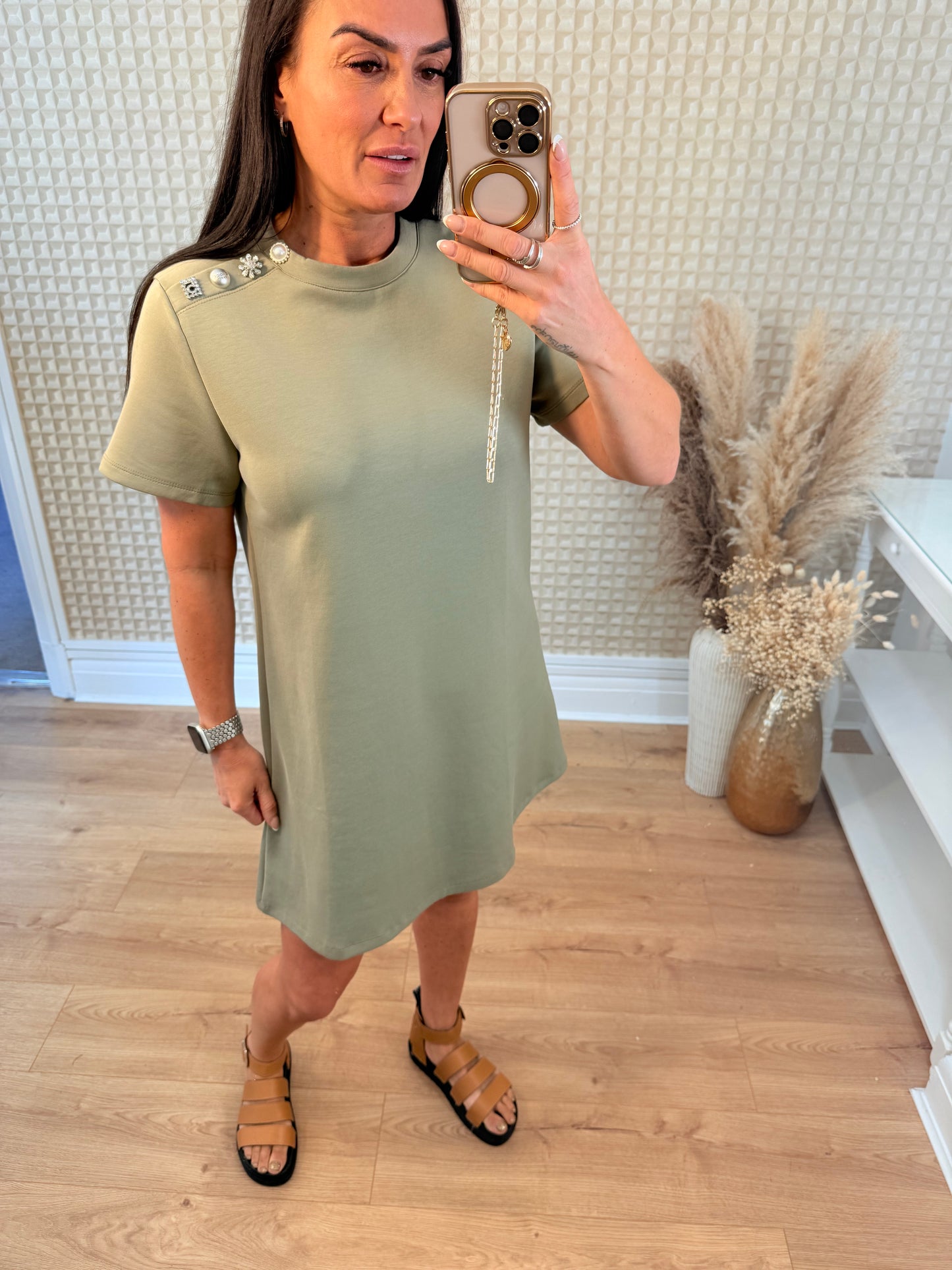 T-shirt Dress Khaki