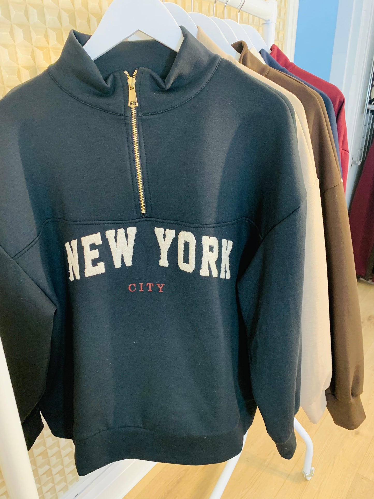 New York Zip Sweatshirt