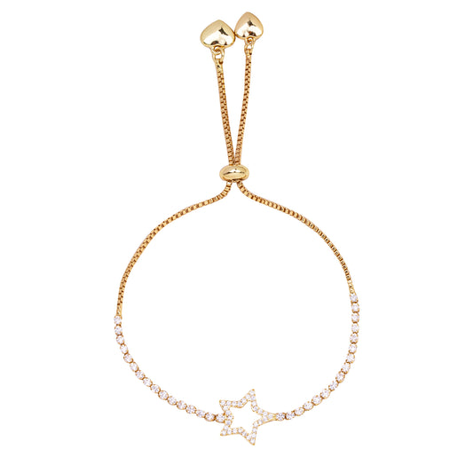 Shining star Gold Drawstring Bracelet
