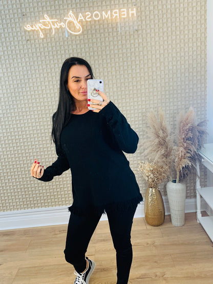 Fringe Edged Jumper