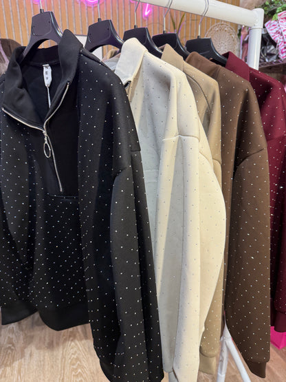 My Style Sparkle Zip Top