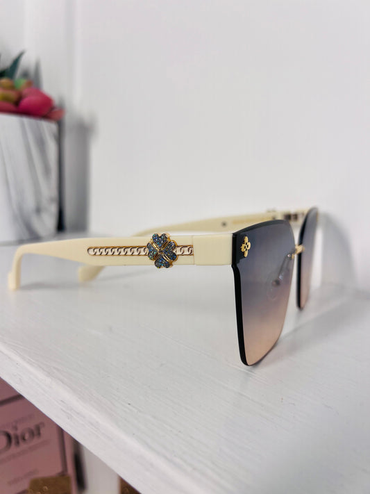 Flower Sunglasses cream