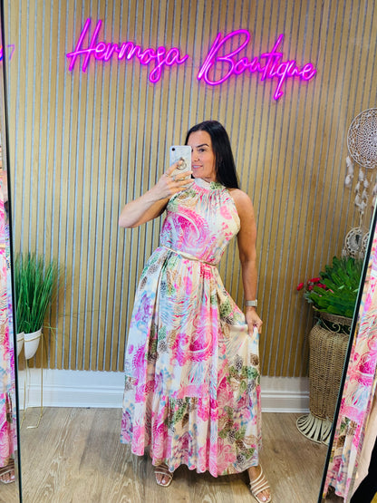 Goose Island Print Maxi Dress