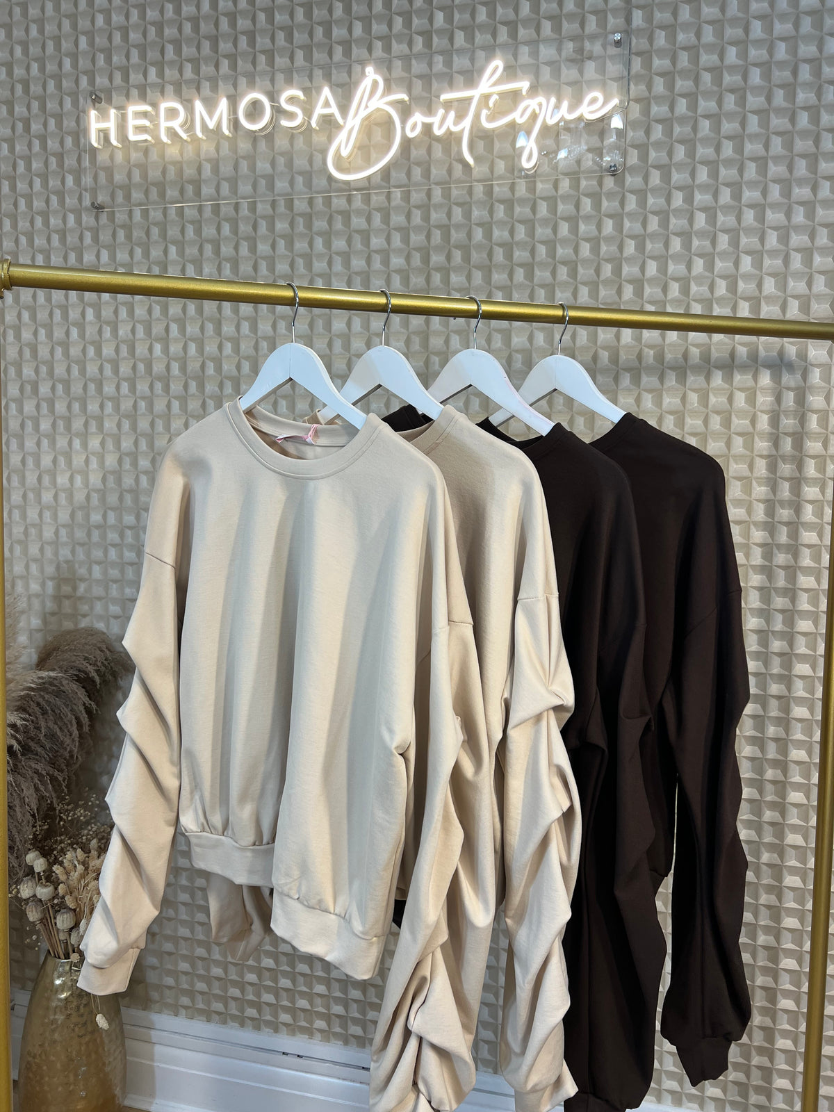Gathered Sleeve Top