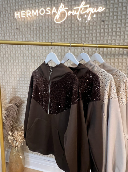 V Sparkle hoody