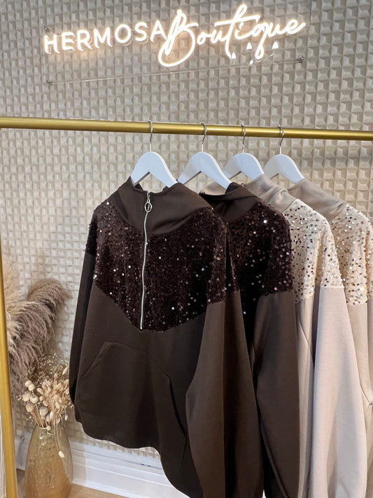 V Sparkle hoody