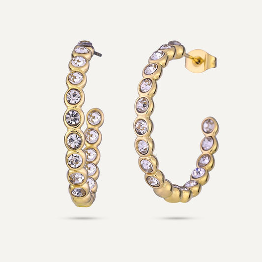 Joanie Diamanté Gold hoops