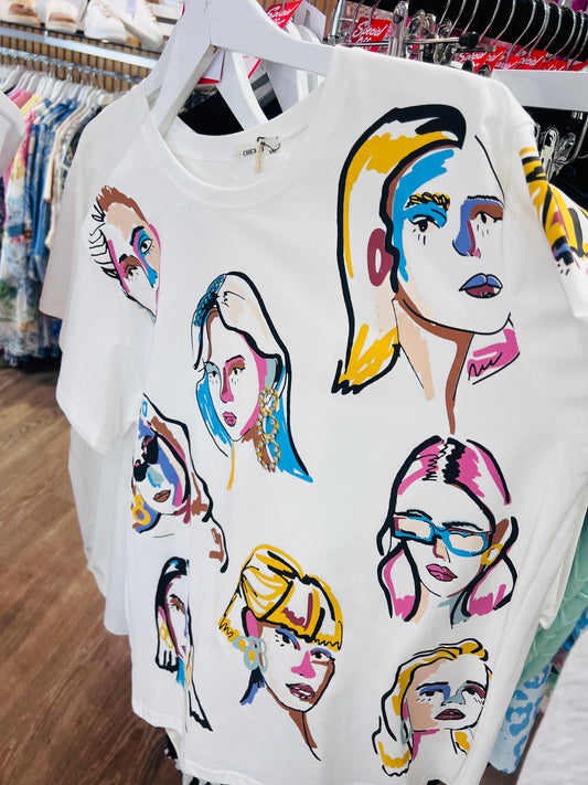 Faces tee