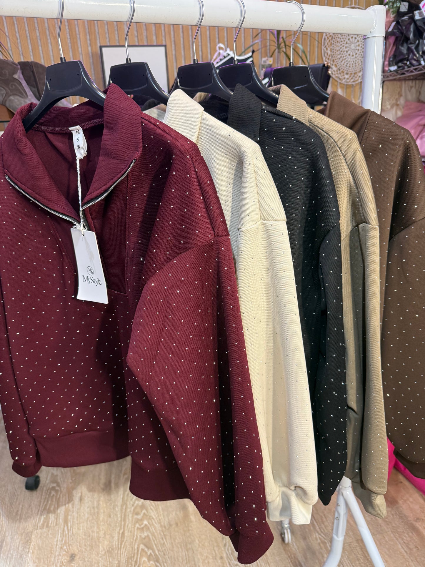 My Style Sparkle Zip Top