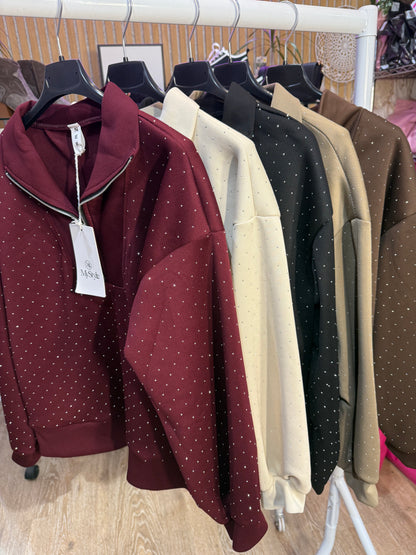My Style Sparkle Zip Top
