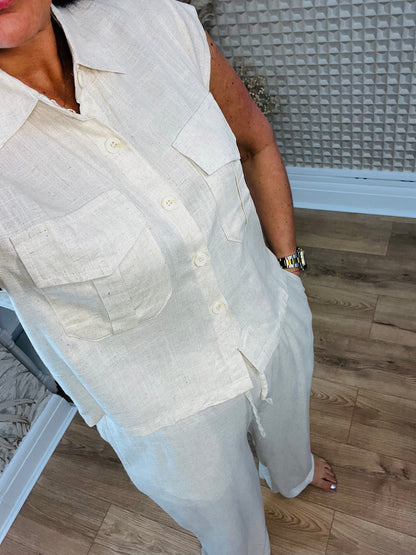 Beige Mitno 2 Piece