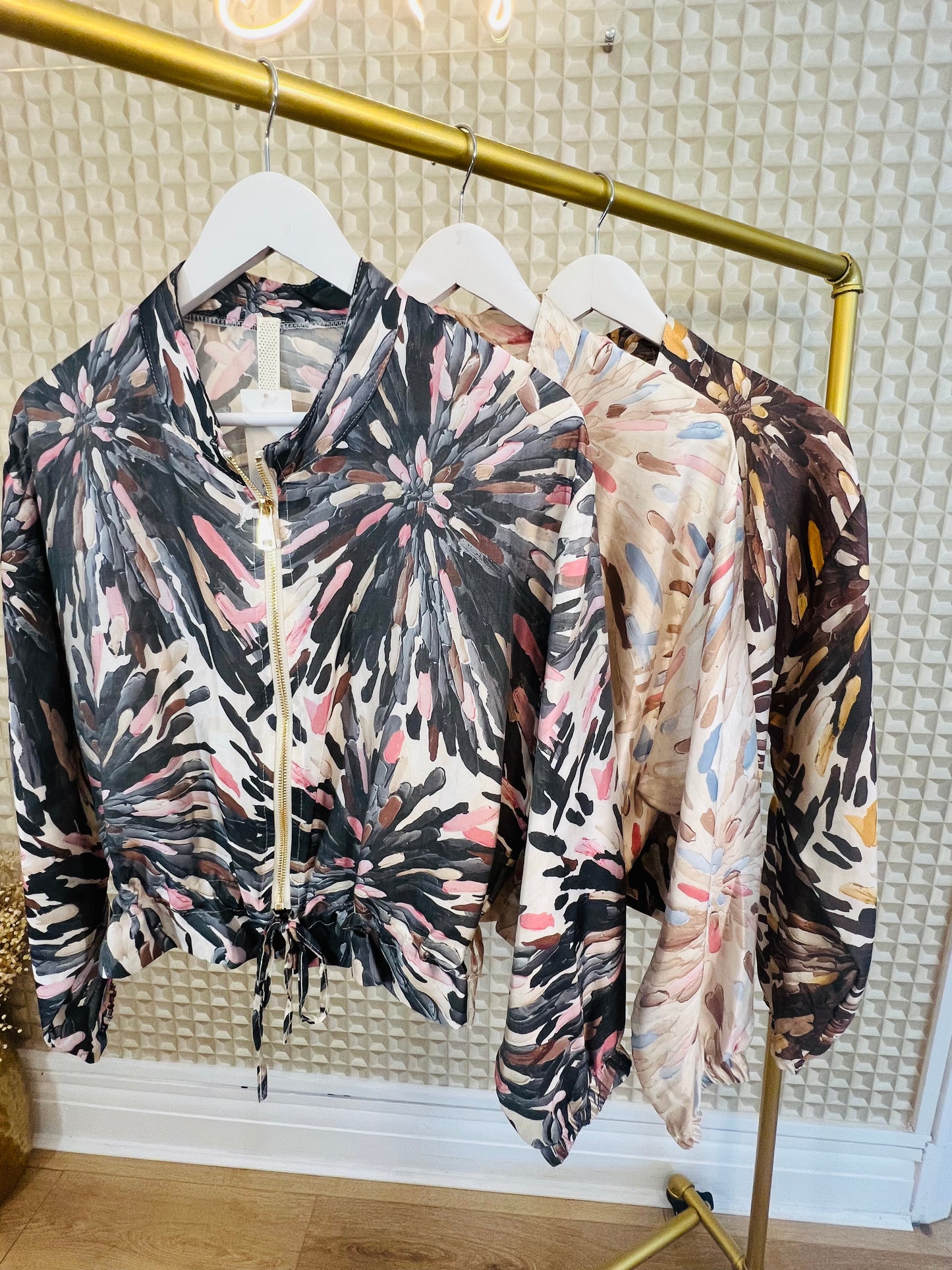 Flower Burst Silk Jacket