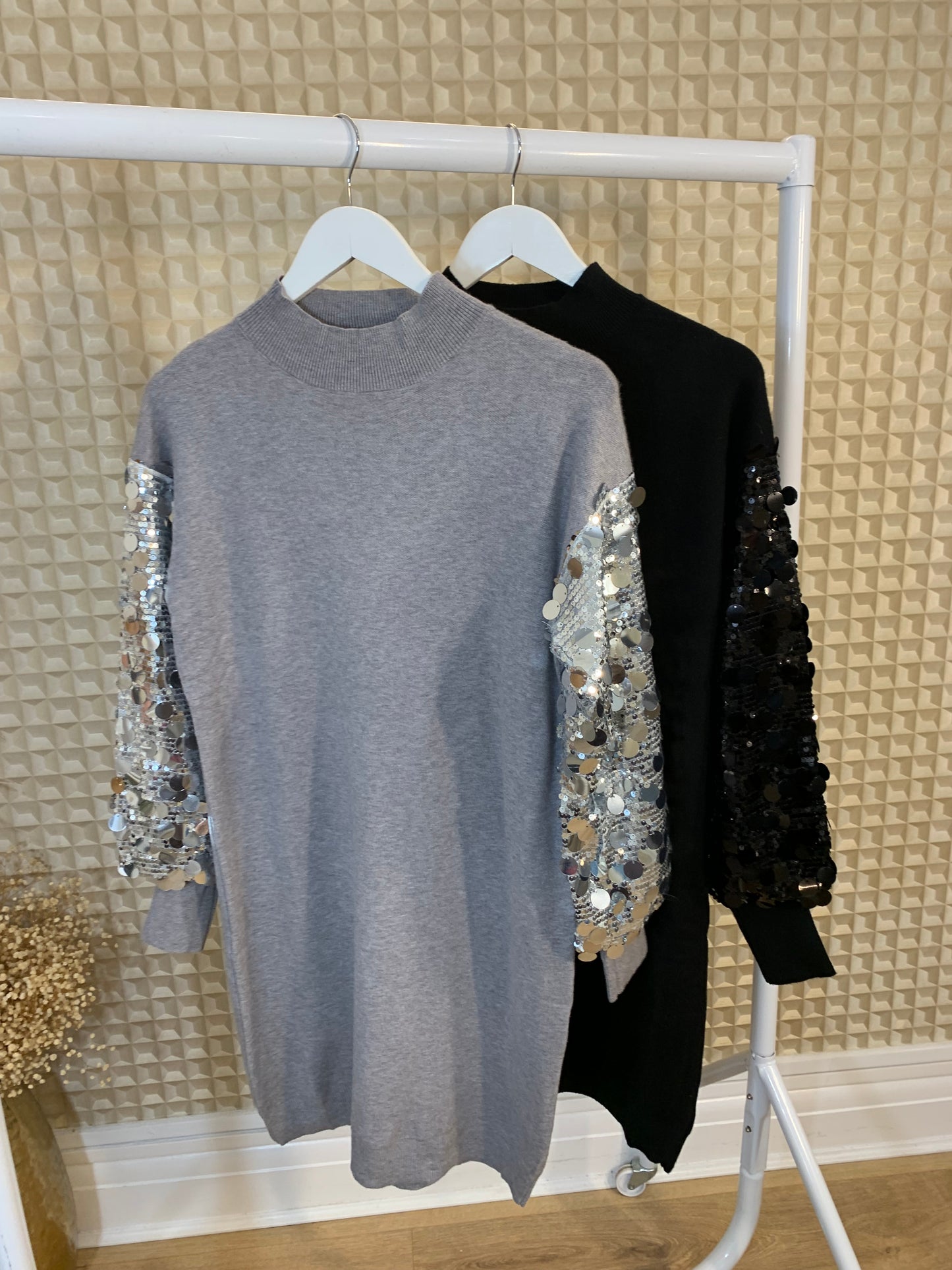 Diverse Disco Sleeve Jumper Dress