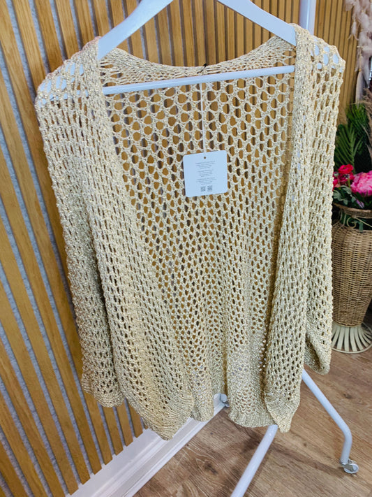 Gold Sparkle Cardigan