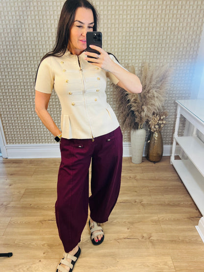 Military Denim Balloon Jeans