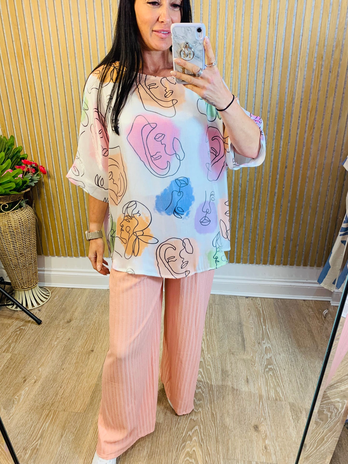 Coloured Faces Top