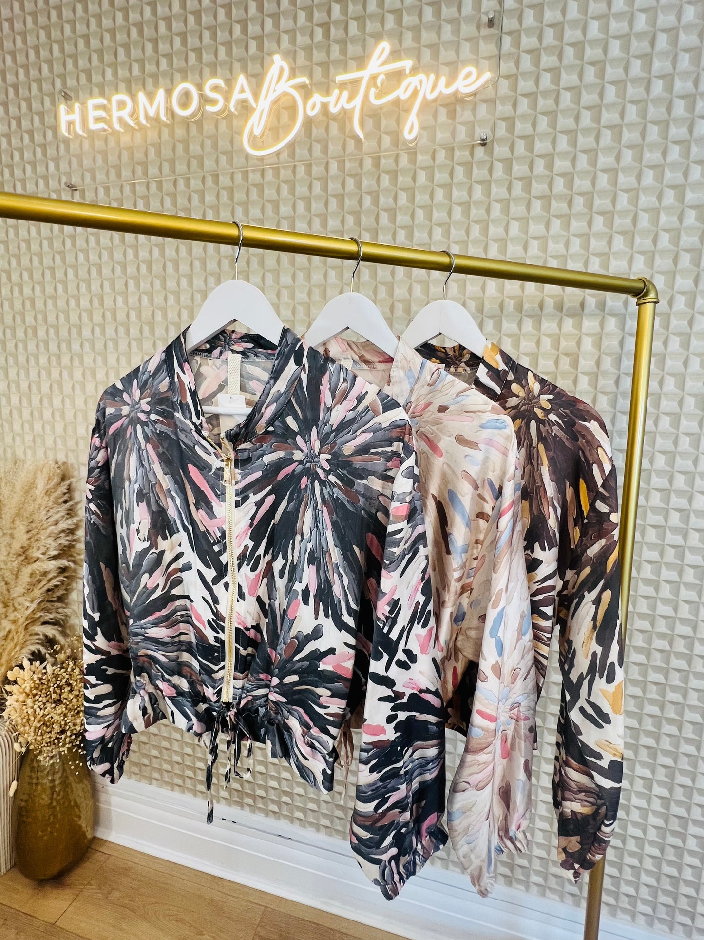 Flower Burst Silk Jacket