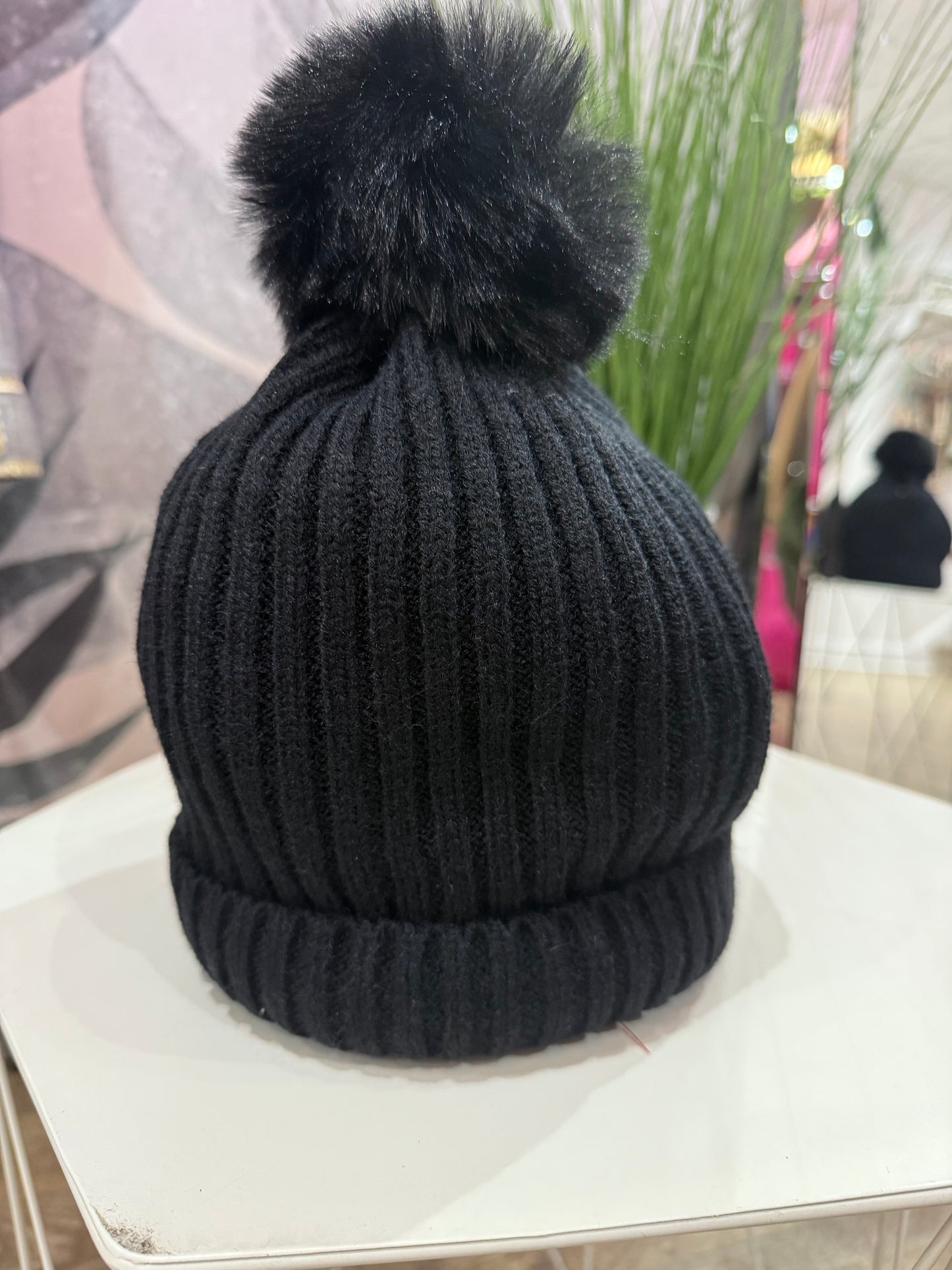 Black Bobble Hat